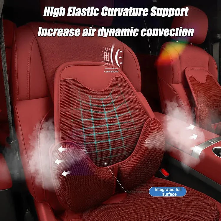 Coussin de siège de voiture en soie glacée