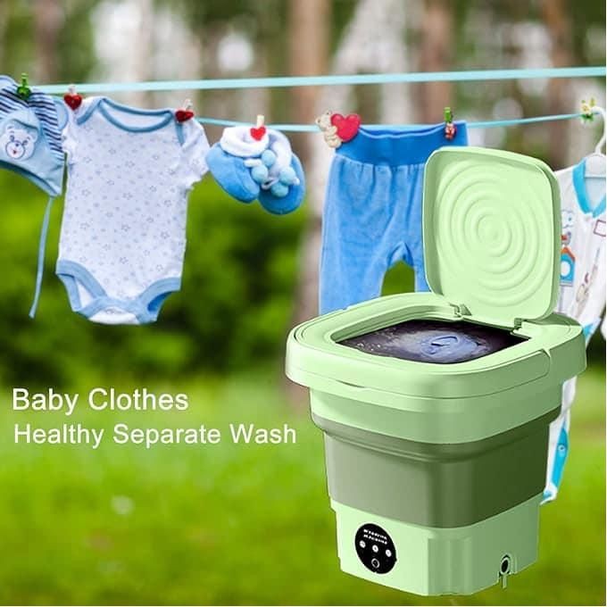 Machine à laver portable pour bébé, sous-vêtements et culottes, mini décollage, pour dortoir, étudiant, voyage, location