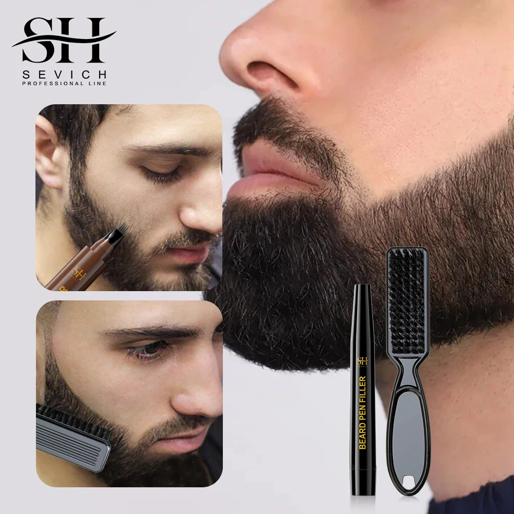 🖤 قلم تعبئة اللحية الاحترافي من Sevich – لحية ممتلئة ومحددة تدوم طويلاً 💪
