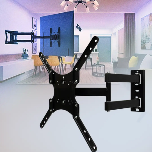 حامل تلفاز جداري متحرك بالكامل 🖥️ – مرونة، ثبات وأناقة 🏡