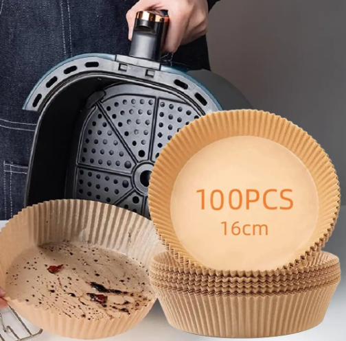 🥐✨ Papel Descartable para Freidora de Aire – 100 Piezas ✨🥐