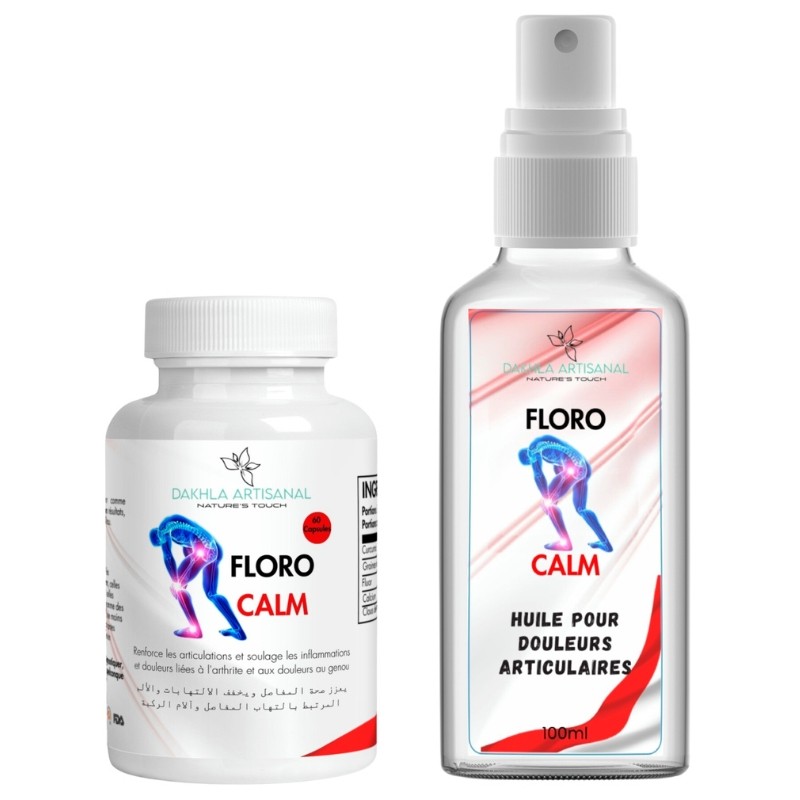 Pack Floro Calm / زيت + مكمل غذائي لتهدئة ألم المفاصل