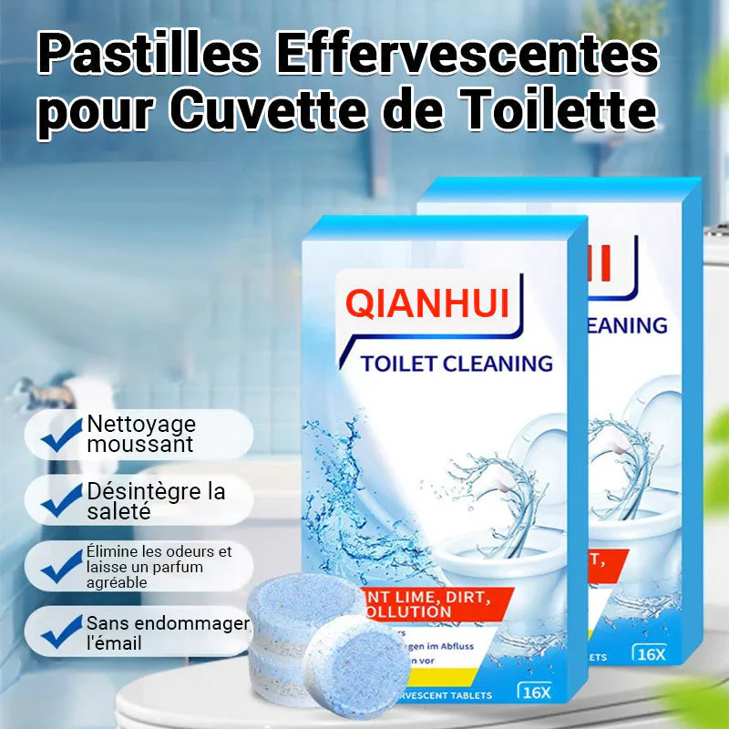pastilles effervescentes pour cuvette de toilette