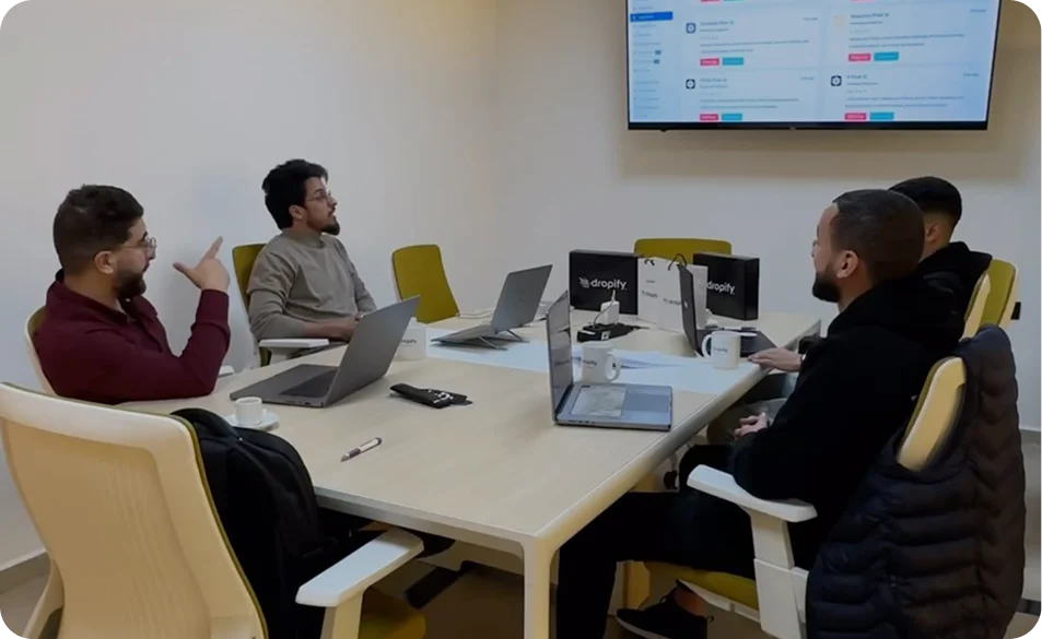Dropify team working together