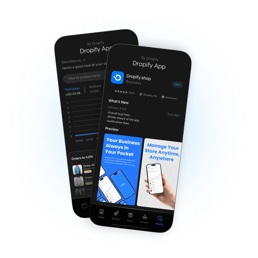 Dropify app - Your business always with you
