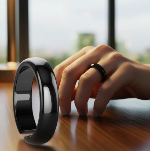 💫 خاتم الهيماتيت الطبيعي للرجال والنساء – حجر الشفاء المغناطيسي للتوازن والطاقة الإيجابية