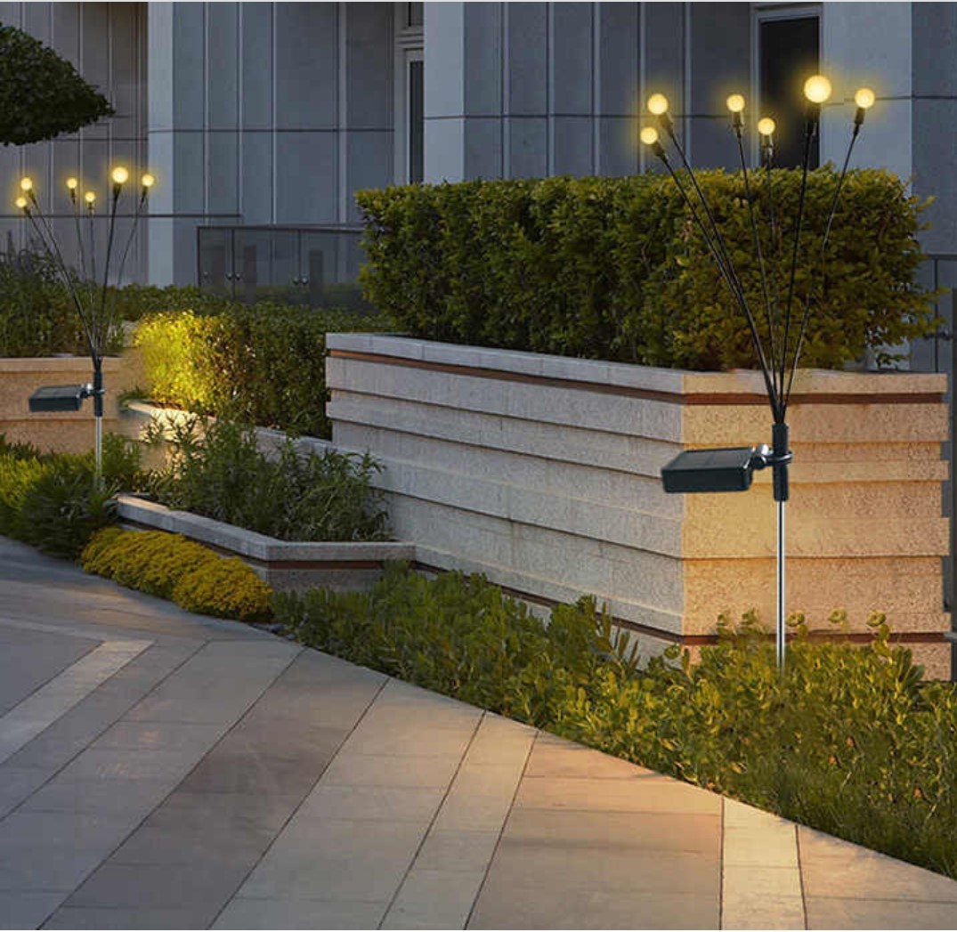🌿 مصابيح الحديقة الشمسية بتصميم فروع مضيئة 🌟