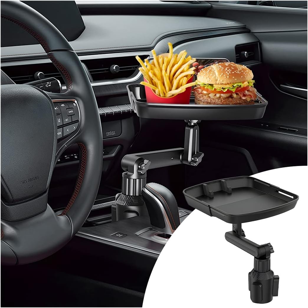 🚗 طاولة سيارة متعددة الاستخدامات – CGEAMDY Car Cup Holder Tray Table