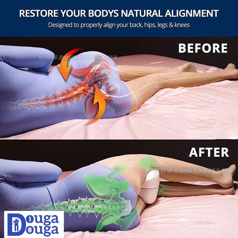 💤 الوسادة الطبية لتقويم الركبة والساقين – Oruk | لحماية الظهر وتحسين جودة النوم