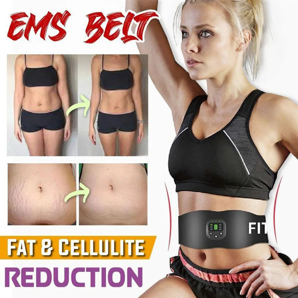 💪 Fovely Ab Toning Belt – حزام التحفيز الكهربائي للعضلات EMS | لتقوية البطن ونحت الجسم بذكاء