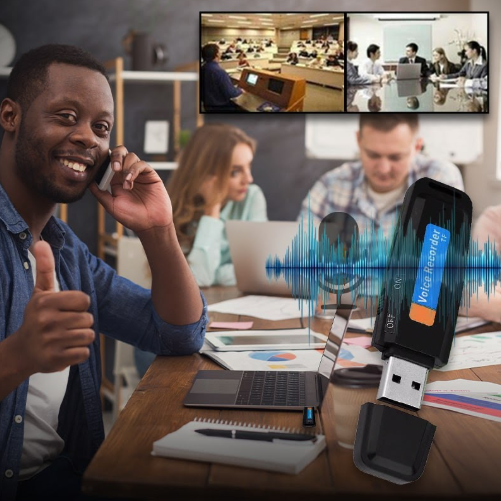 🎤 مسجّل صوت رقمي LetCart USB – شكل قرص Mini USB 2.0