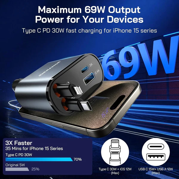 Retractable Car Charger