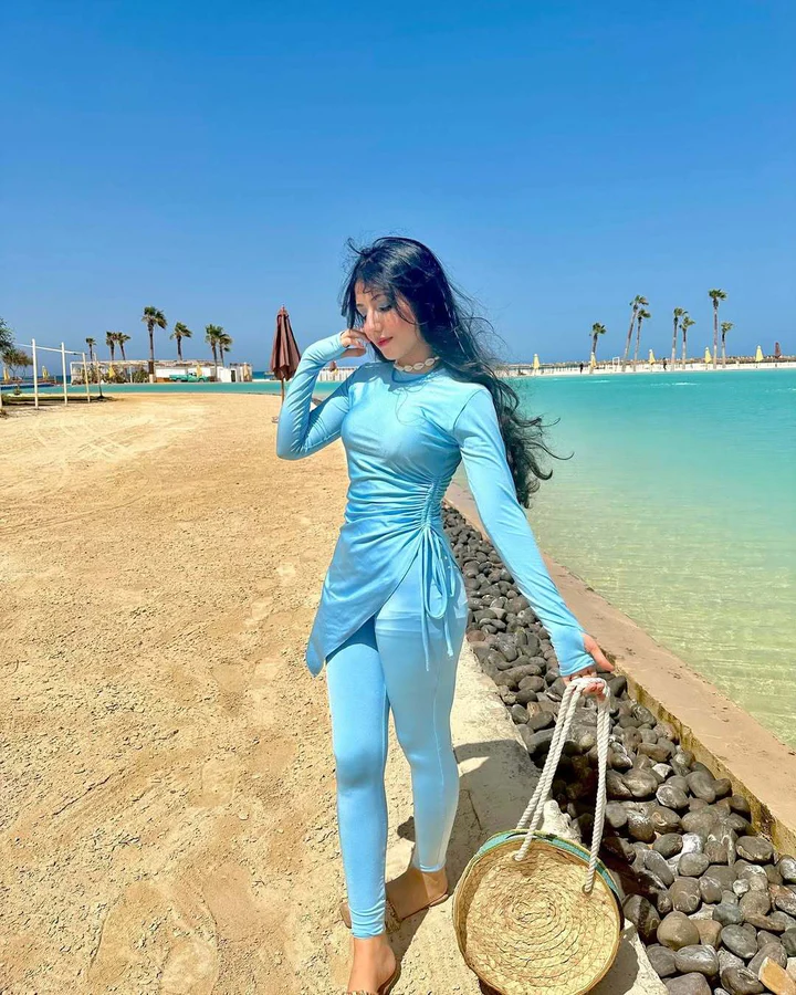طقم البوركيني المكون من قطعتين Ensemble Burkini 2 Pièces – Élégance,