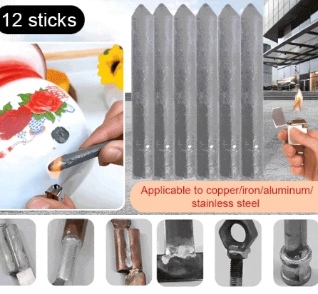 قضبان لحام الفولاذ المقاوم للصدأ (12 sticks)