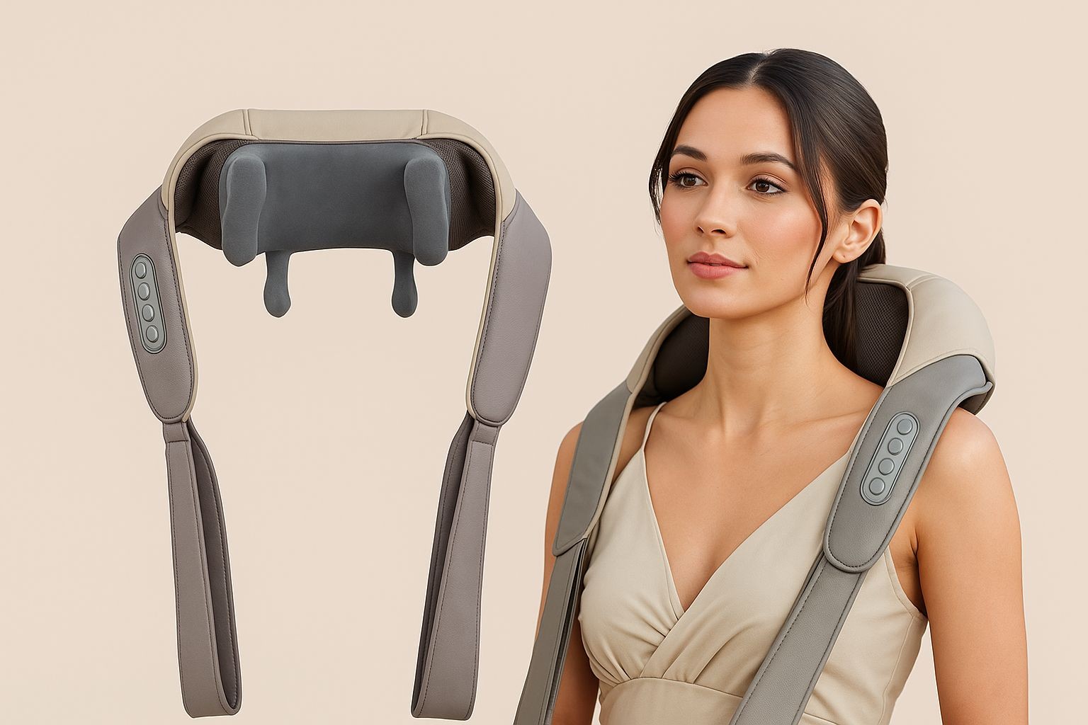 Neck and shoulder massager with heat / جهاز مساج للرقبة والكتف بالحرارة