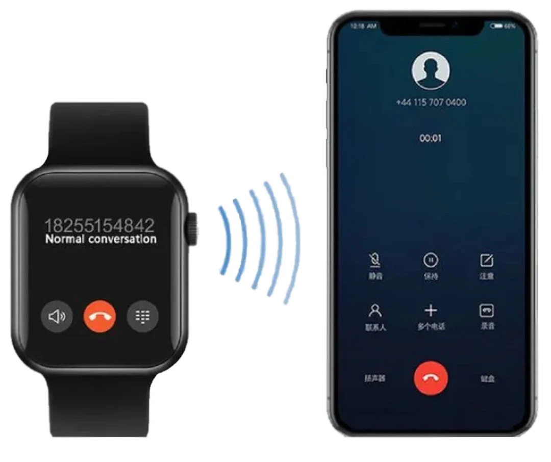 Smartwatch Series8 Max WY88 - Black- ساعة ذكية متعددة الوظائف