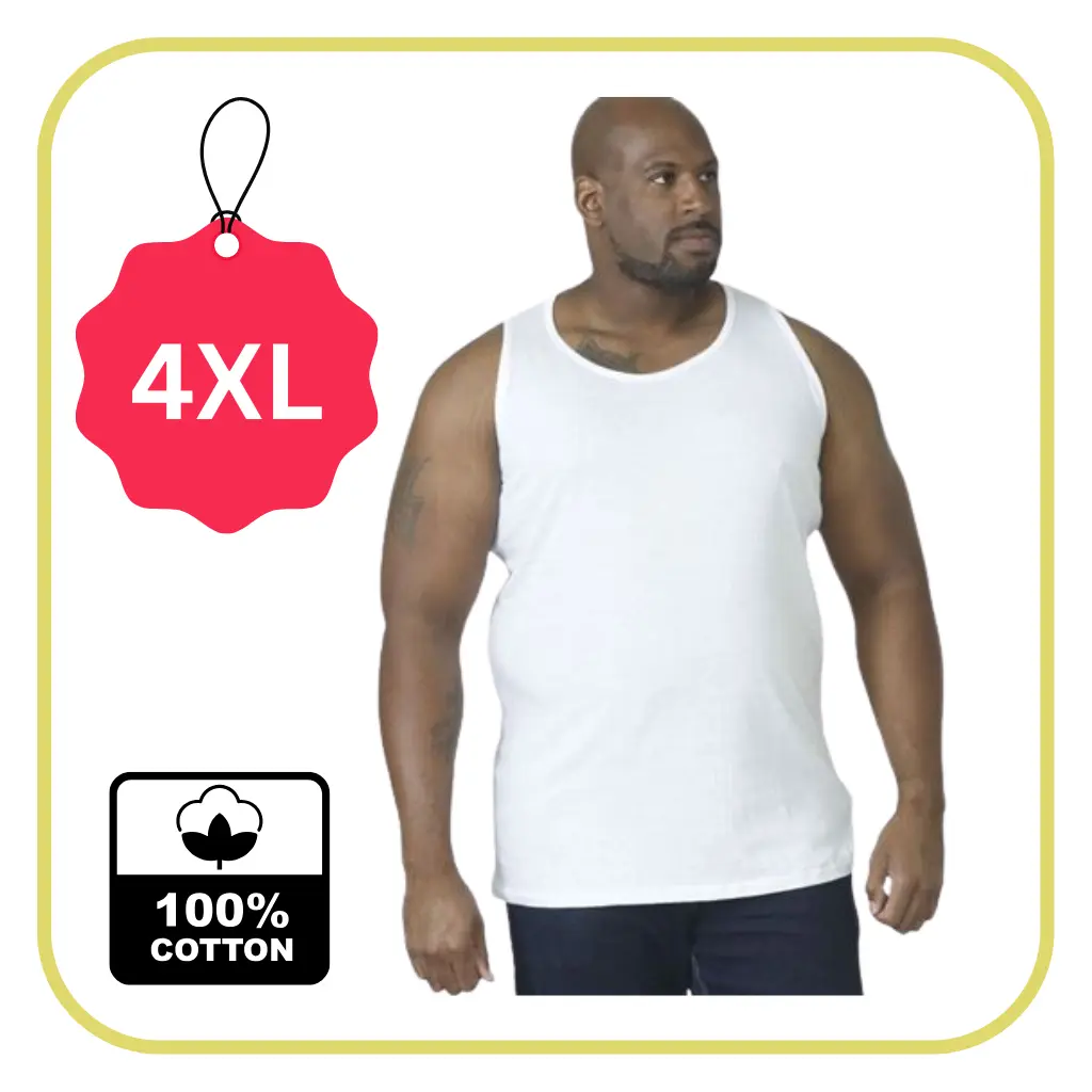 Débardeurs 4XL Homme 100% Coton