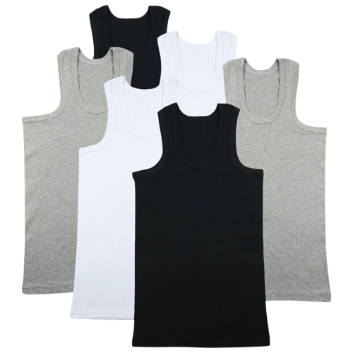 Espiro Debardeurs Homme, lot de 06 Debardeurs Coton, sous vêtements Homme