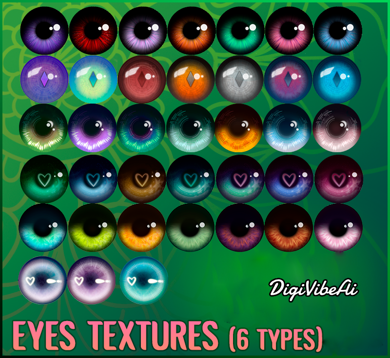 Eyes Textures (6 types)