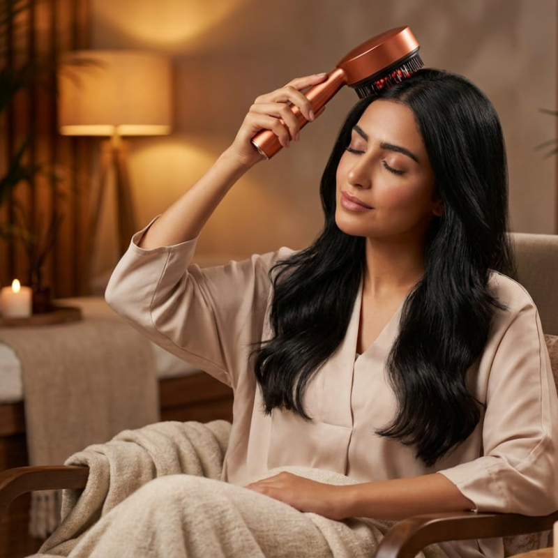 جهاز تدليك لنمو الشعر