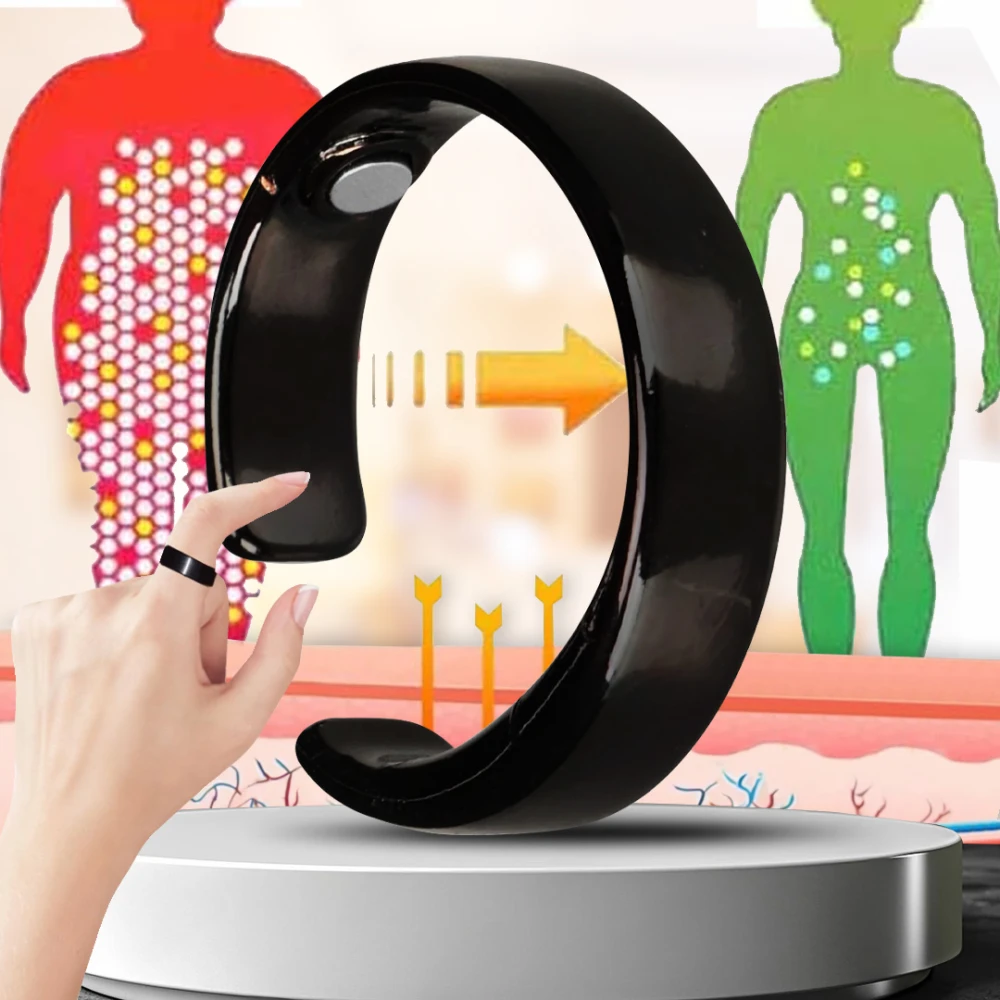 خاتم فقدان الوزن السحري - Magnetic Slimming Fitness Weight Loss Ring Therapy Healthcare