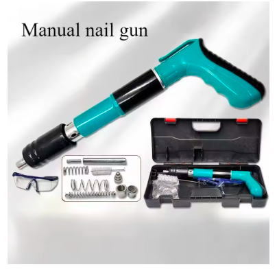 Manual steel nail gun