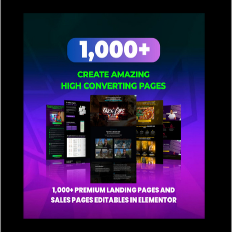 1000+ Create Amazing High Converting Pages