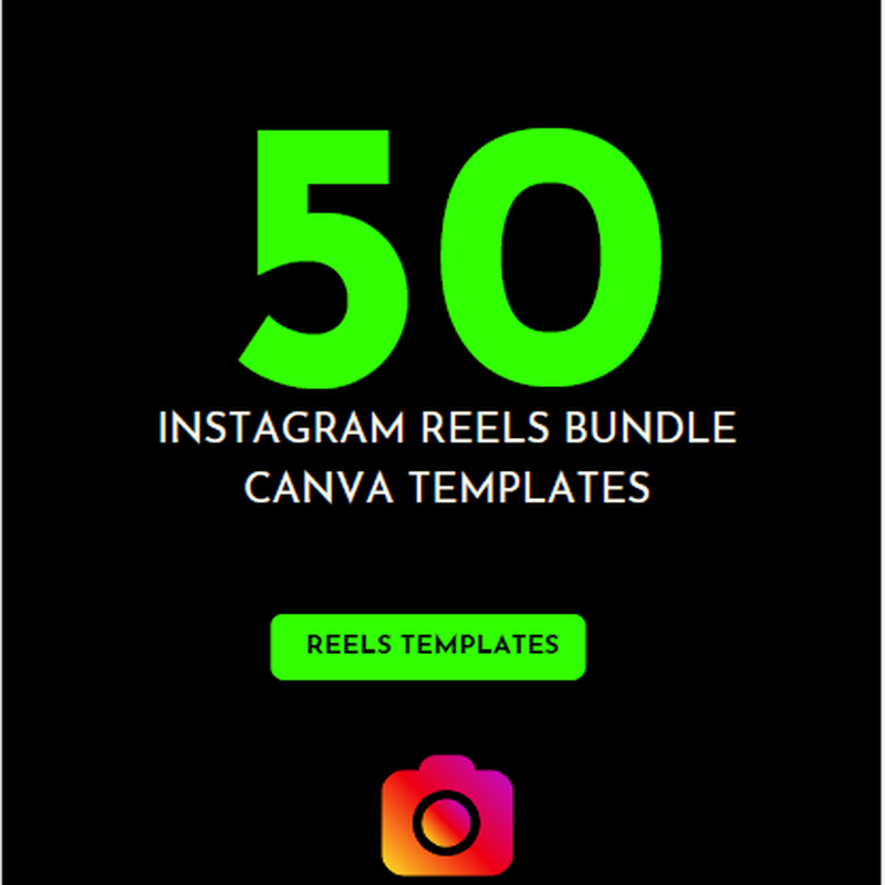 50 Instgram Reels Bundle Canva Templates