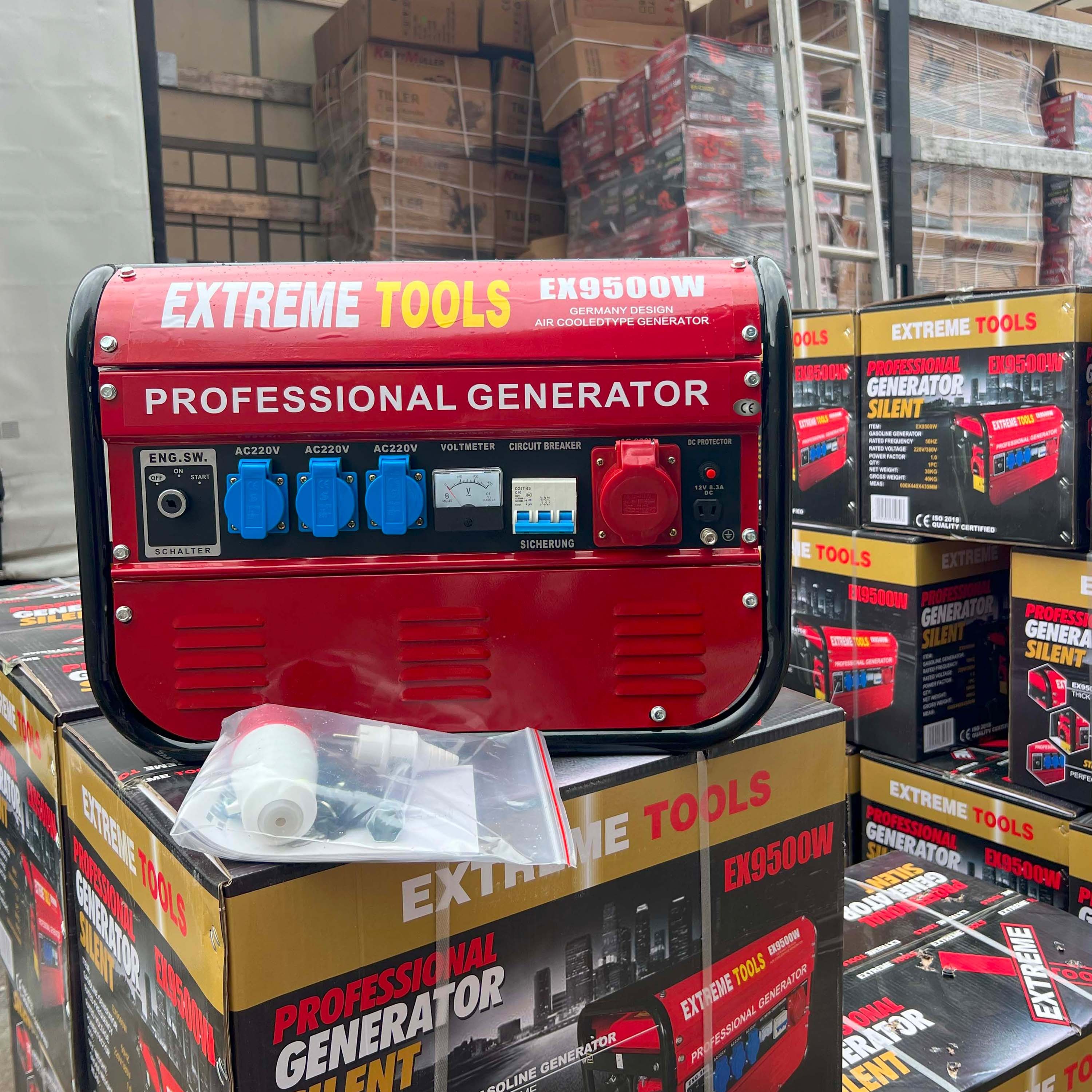Generador Profesional 9500W – Packs al por mayor para tiendas y técnicos