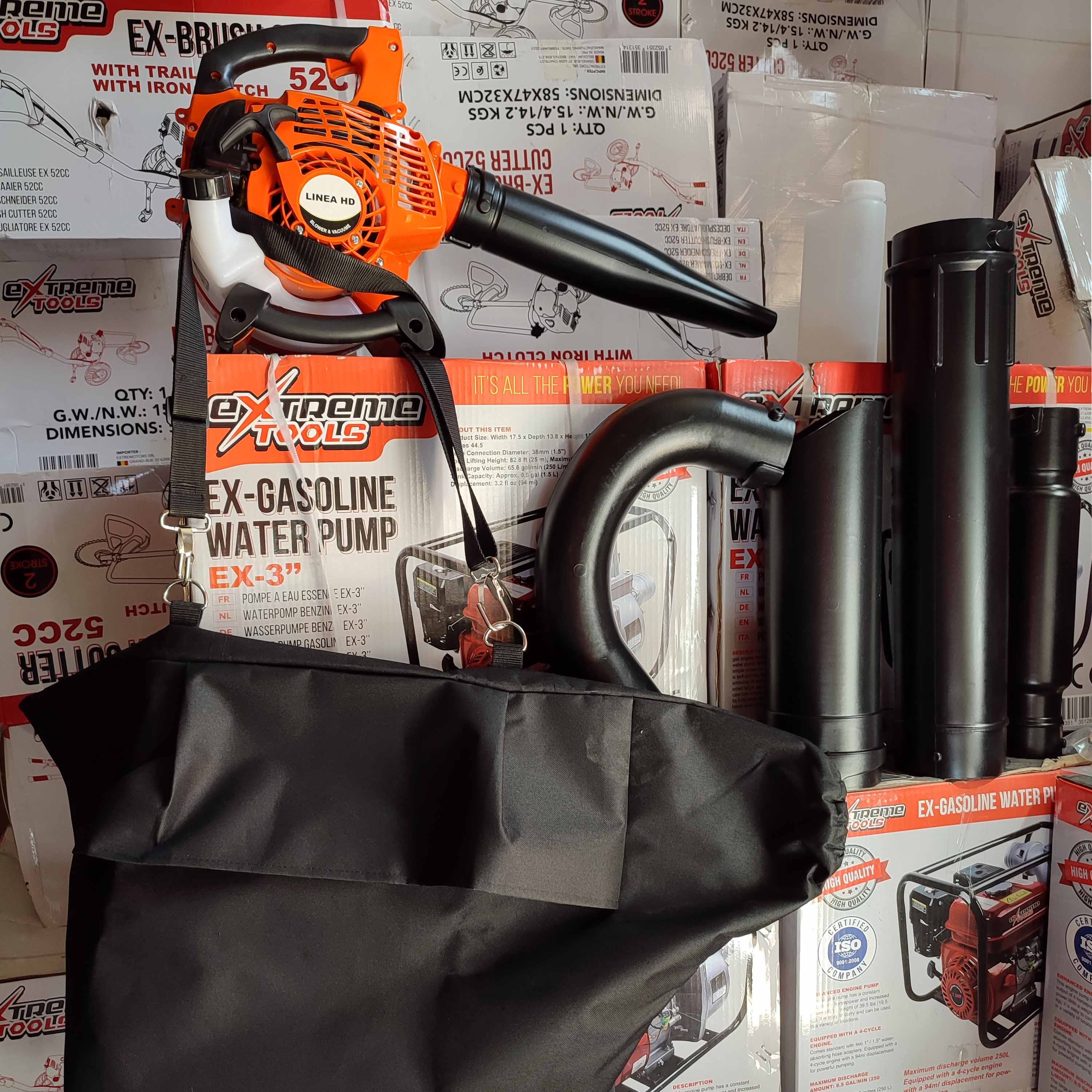 Soplador/Aspirador/Triturador de Hojas a Gasolina 3 en 1 – Modelo Profesional 26cc por mayor para tiendas y técnicos