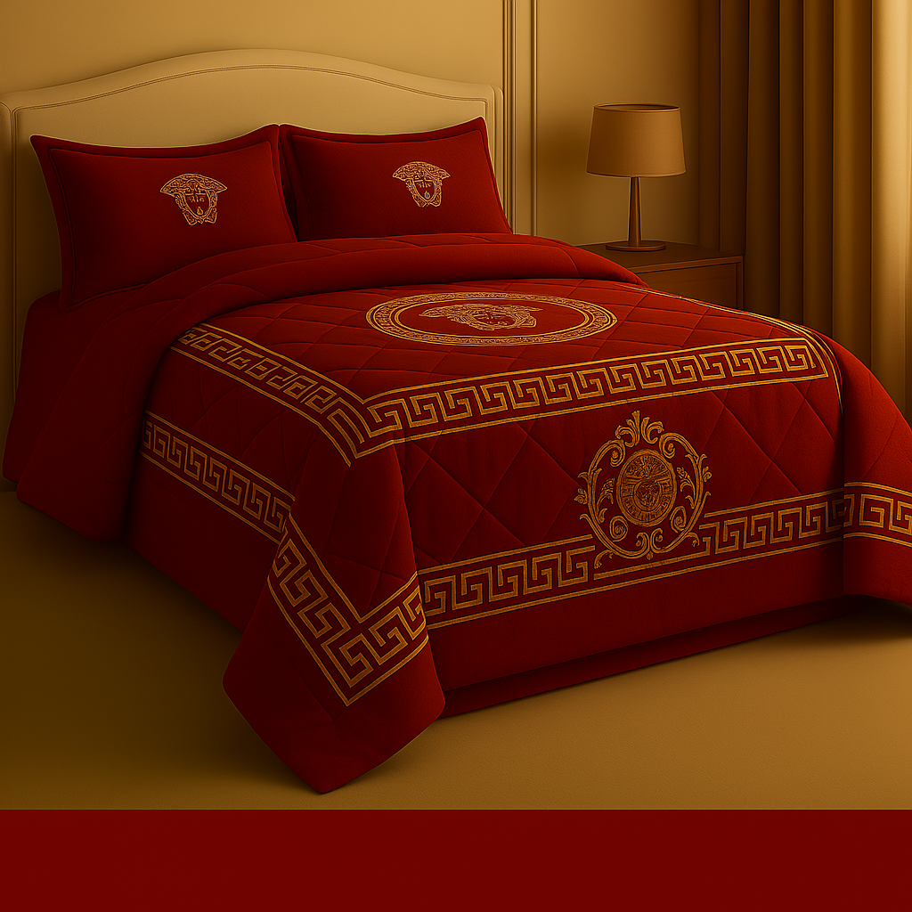 JUEGO EDREDON VERSASE CON CORTINAS MAS 7 PIEZAS modelo 2025
