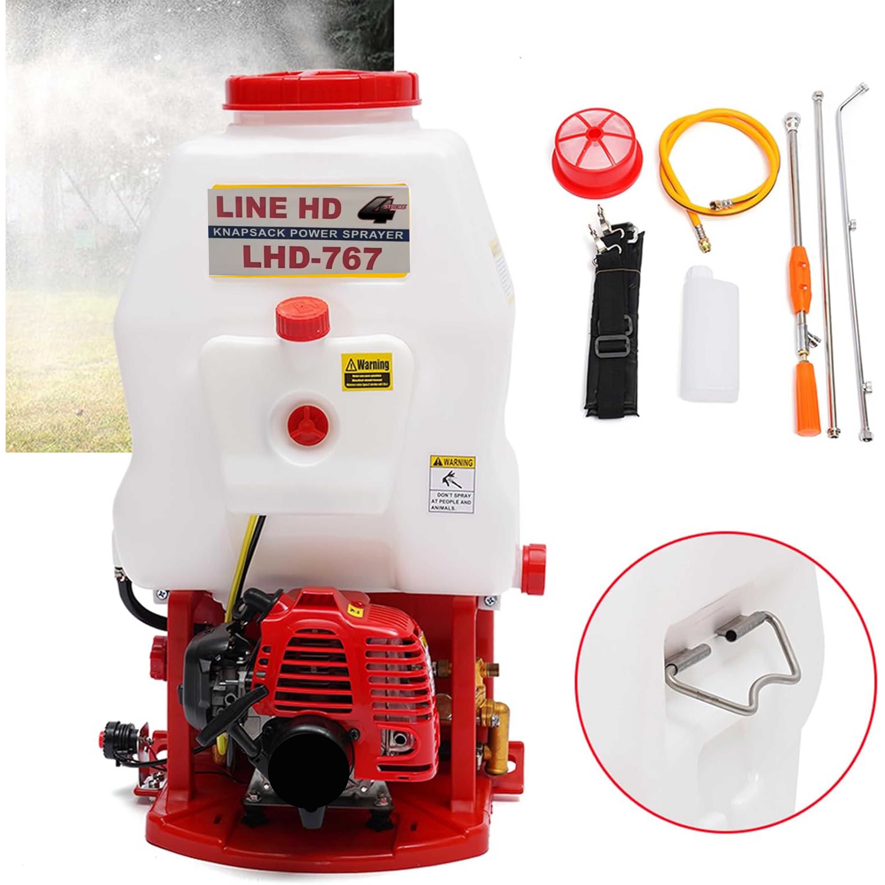 LINE HD KM-KXF-140 – Pulverizador de Mochila con Motor de Gasolina 4T (25L)