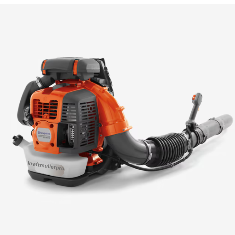 Soplador de hojas de mochila a gasolina KLAFTMULLERPRO 570BTS de 66 cc y 2 tiempos,