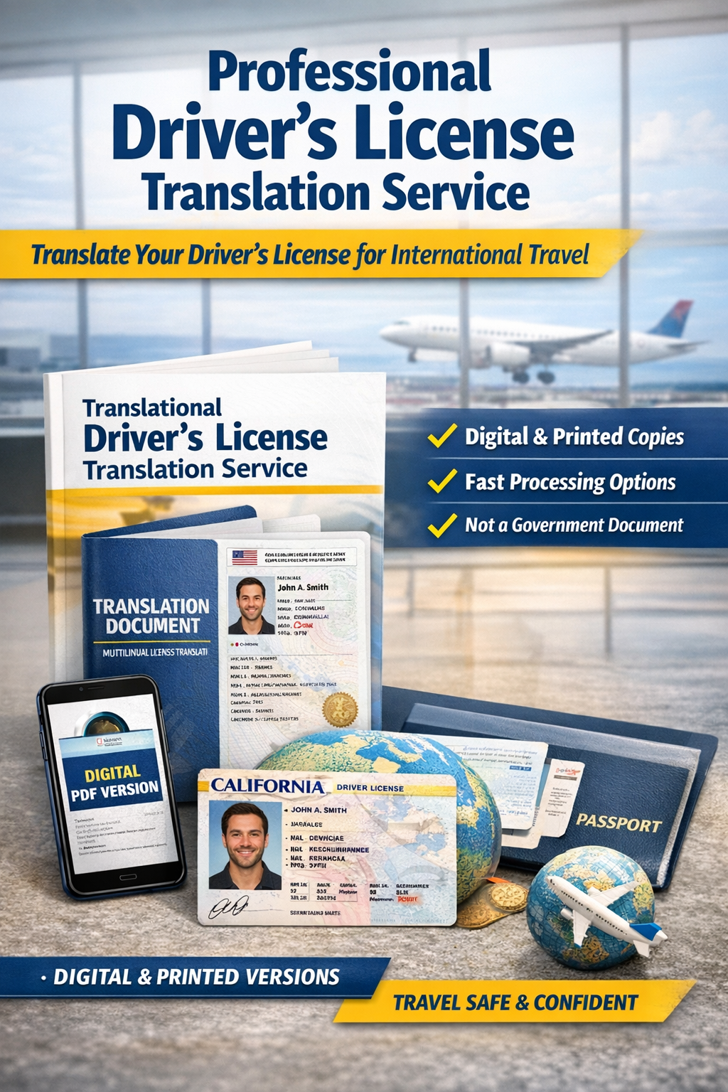 Professional Driver’s License Translation Service (Digital & Printed)