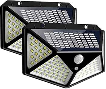 2 FOCOS SOLARES 100 LEDS