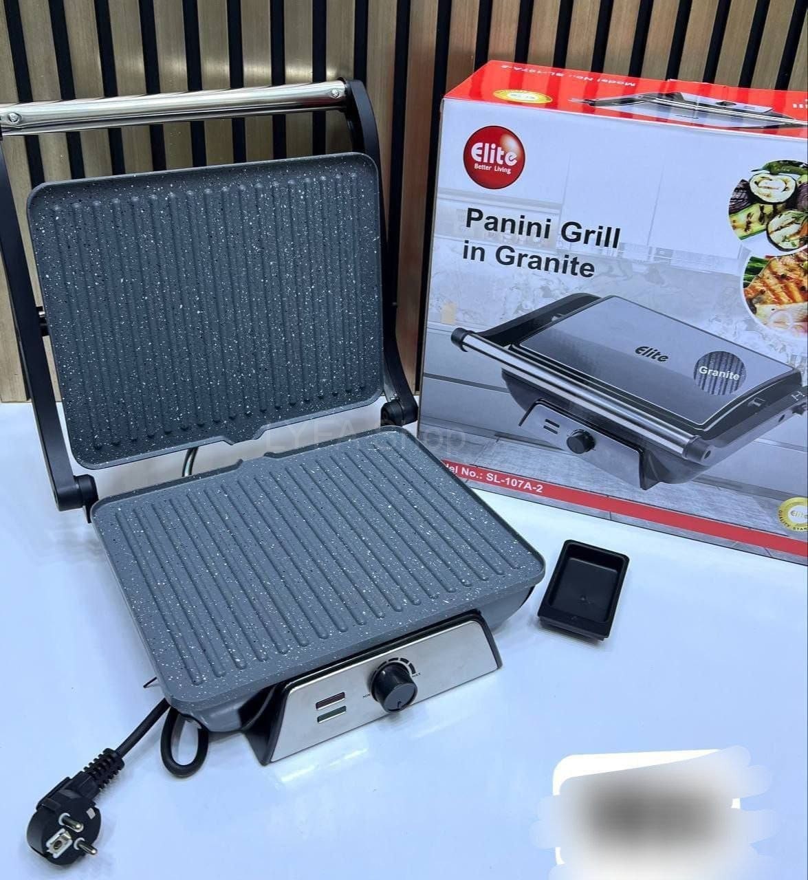 شواية بانيني كهربائية بسطح غرانيت غير لاصق