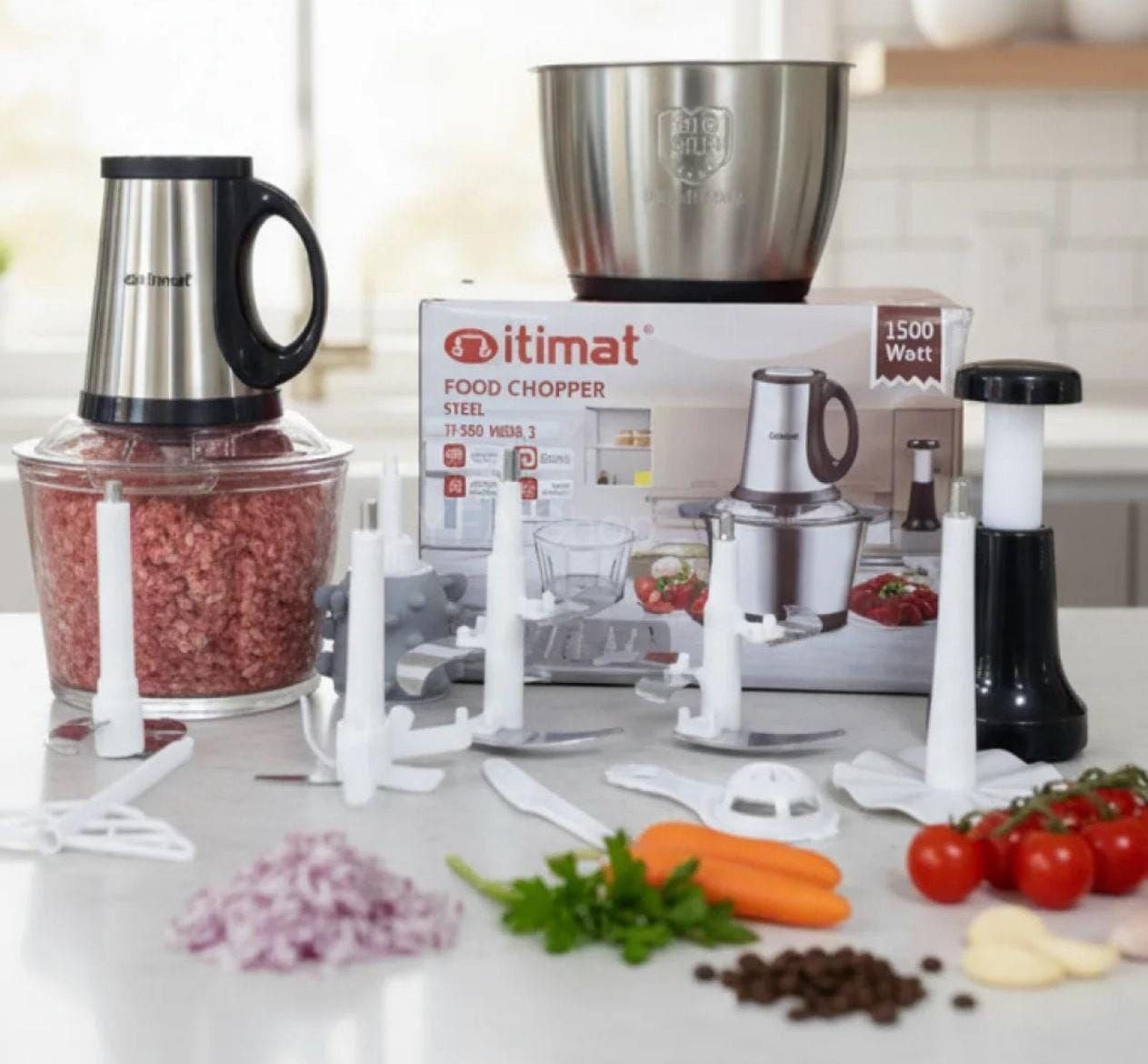 مفرمة كهربائية متعددة الوظائف ITIMAT بقوة 1500 واط