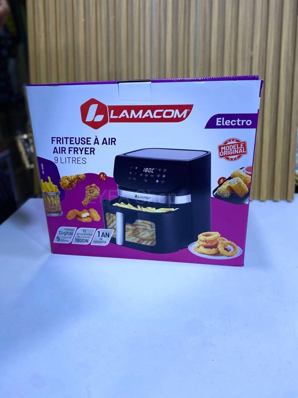 قلاية هوائية لاماكوم الرقمية سعة 9 لتر