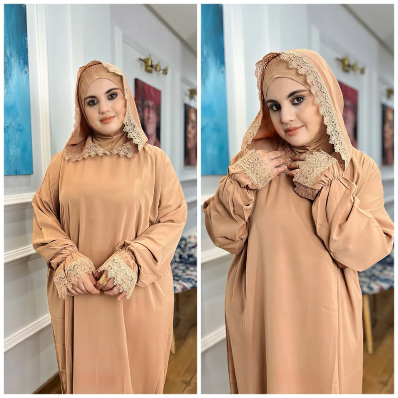 عباية مع فولار