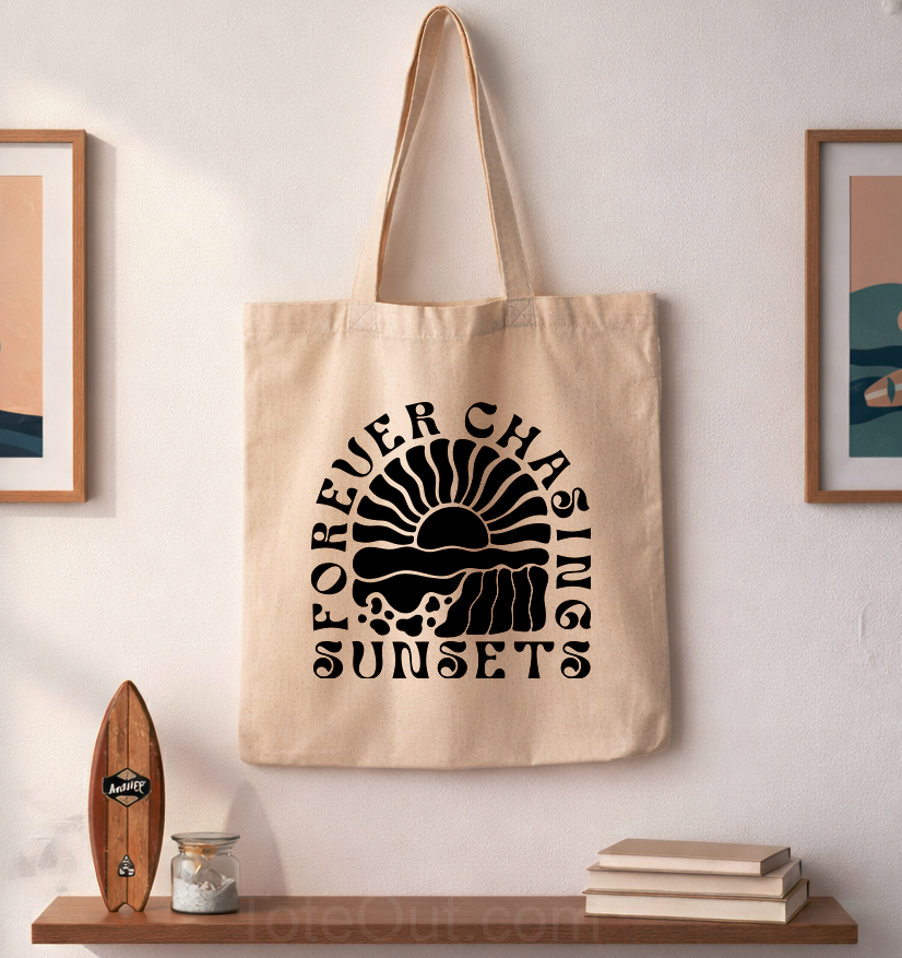 Chasing Sunsets | Canvas Tote Bag