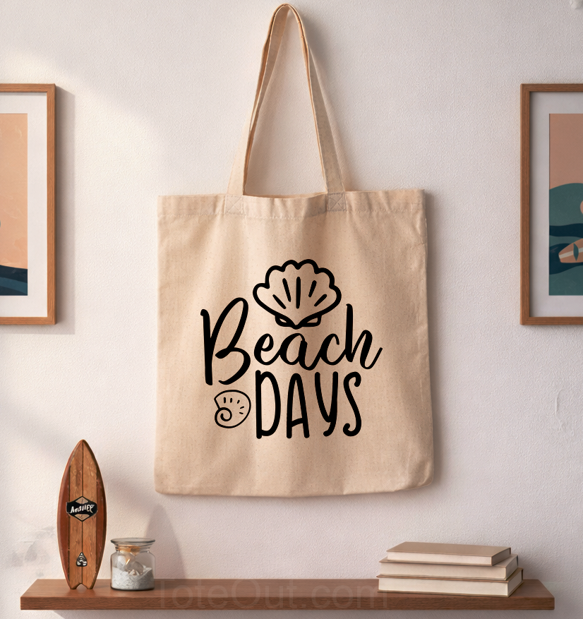 Beach Days Only | Canvas Tote Bag