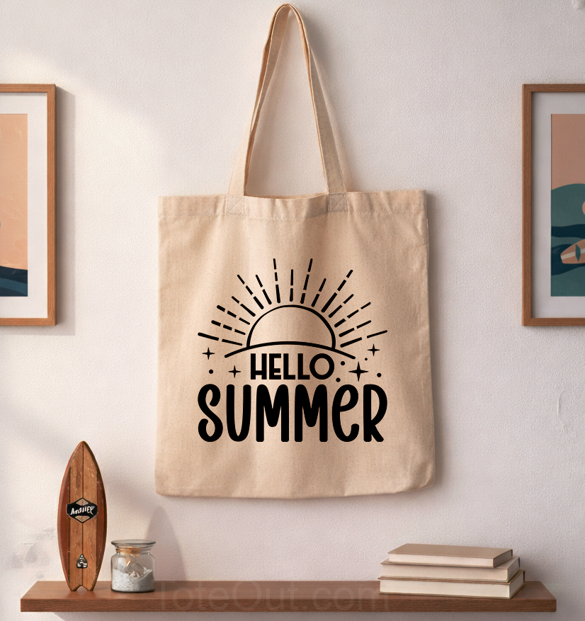 Hello Summer | Canvas Tote Bag