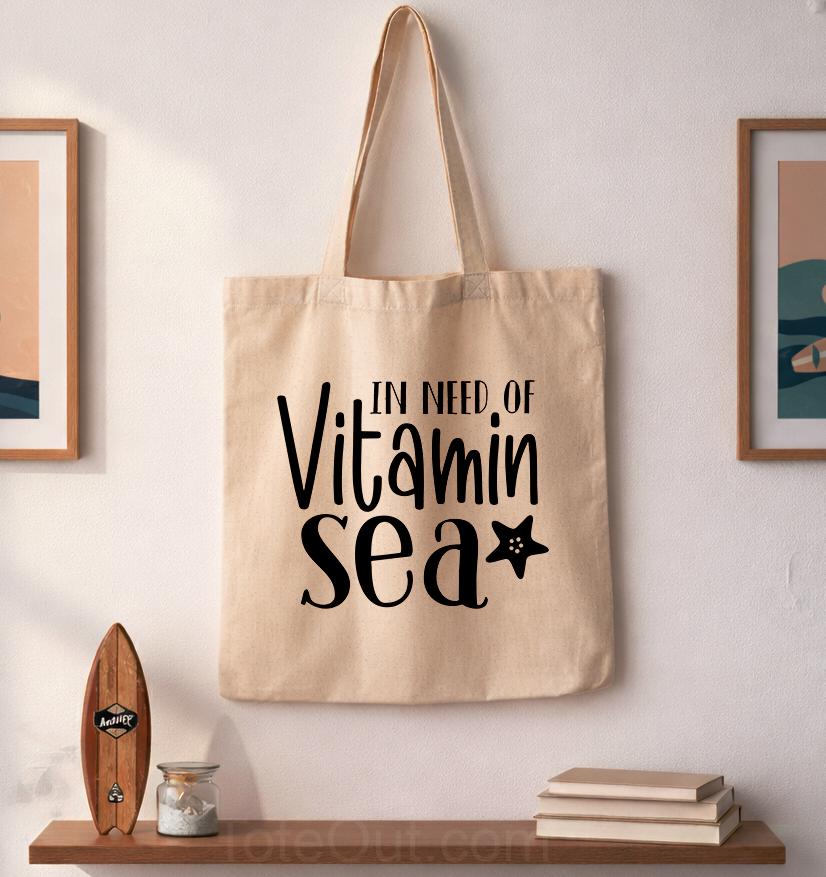 Summer Vitamin Sea | Canvas Tote Bag