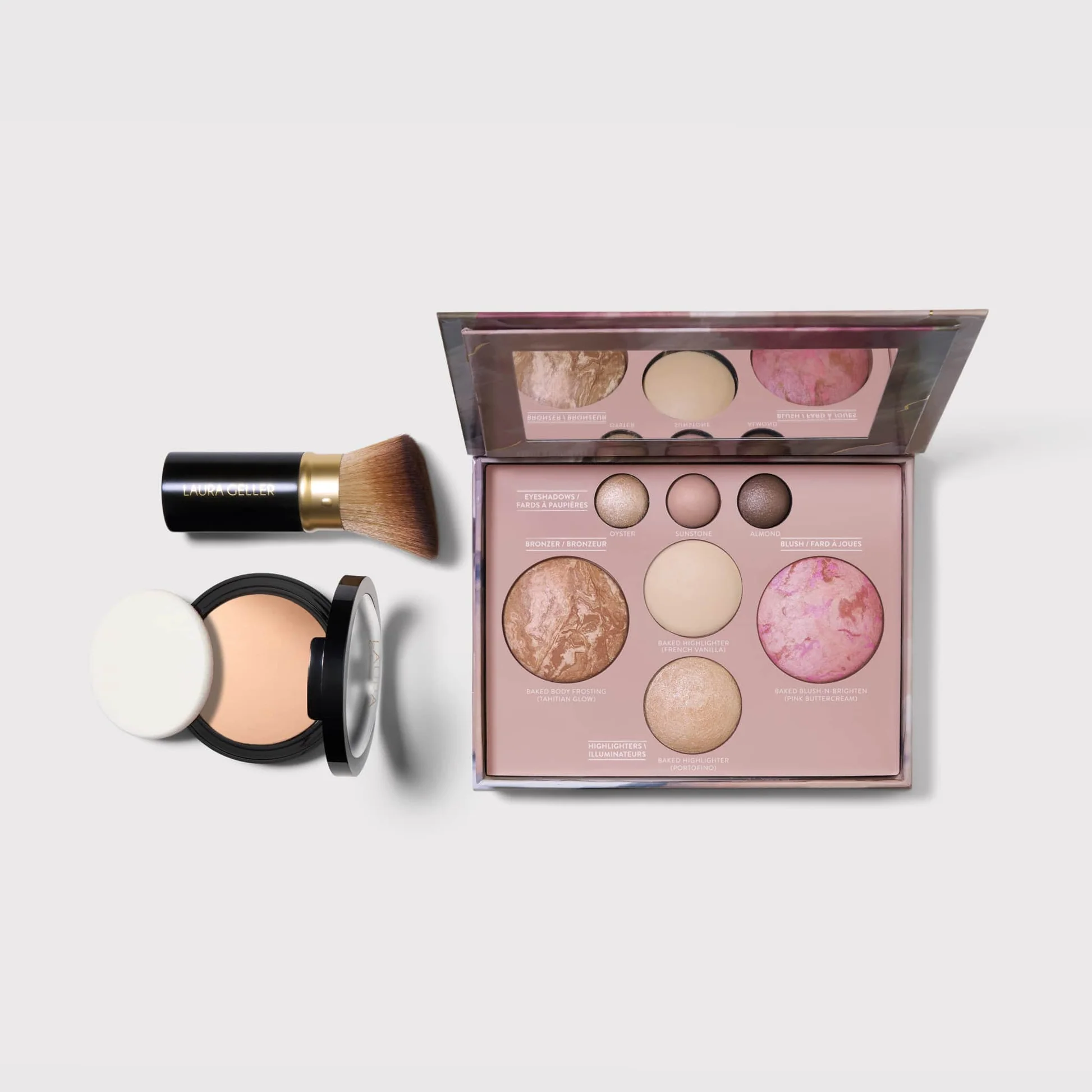 Laura Geller Tuscan Dreams – Kit Maquillaje Completo 4 Piezas con Brochas Edición Limitada