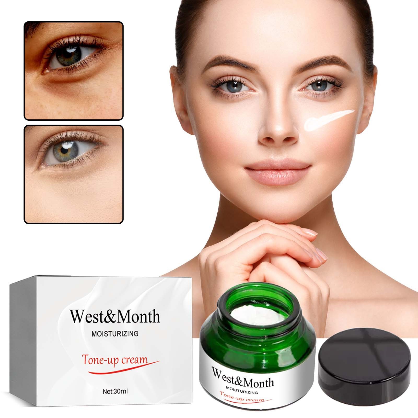 Moisturizing Tone Up Cream, Collagen Hyaluronic Cream, Anti Aging Moisturizes Evens Skin Tone 30ML