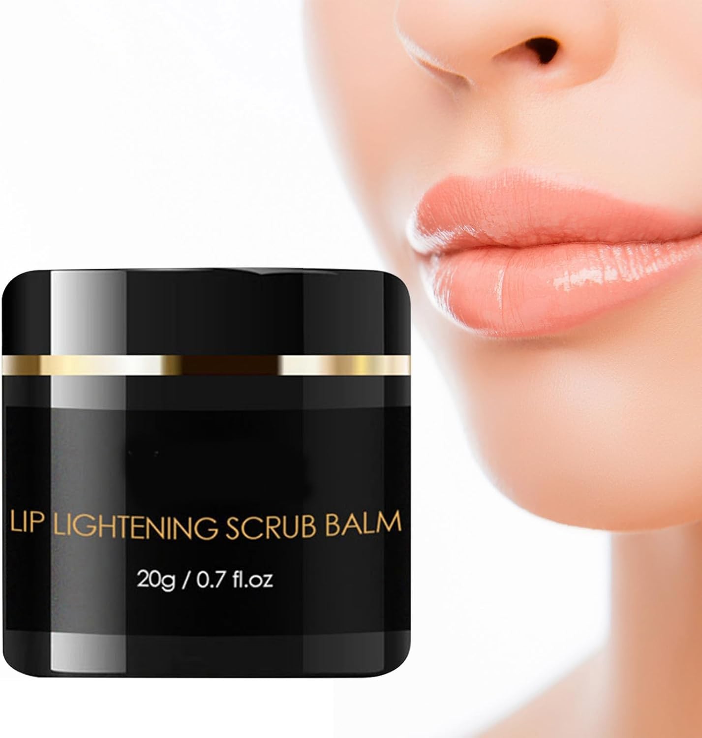 كريم تفتيح الشفاه السحري - Lip Scrub For Dry Lips 20g - Lighten Dark Lips For Men Women