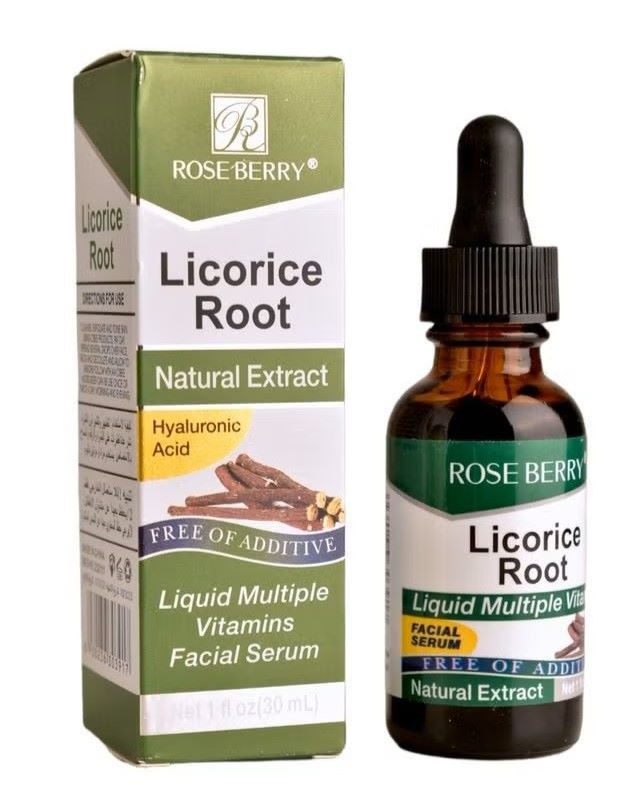 Roseberry Licorice Extract Liquid Multiple Vitamins Facial Serum