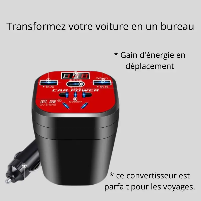 Onduleur voiture à 220V