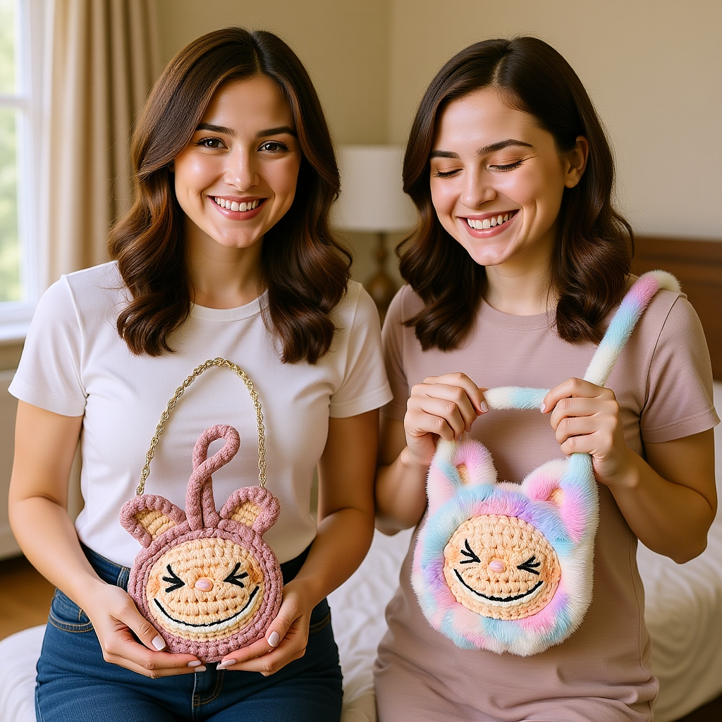 Labubu Inspired Crochet Bag Pattern PDF – Plush & Fur Amigurumi Bag Patterns | Two Styles Included