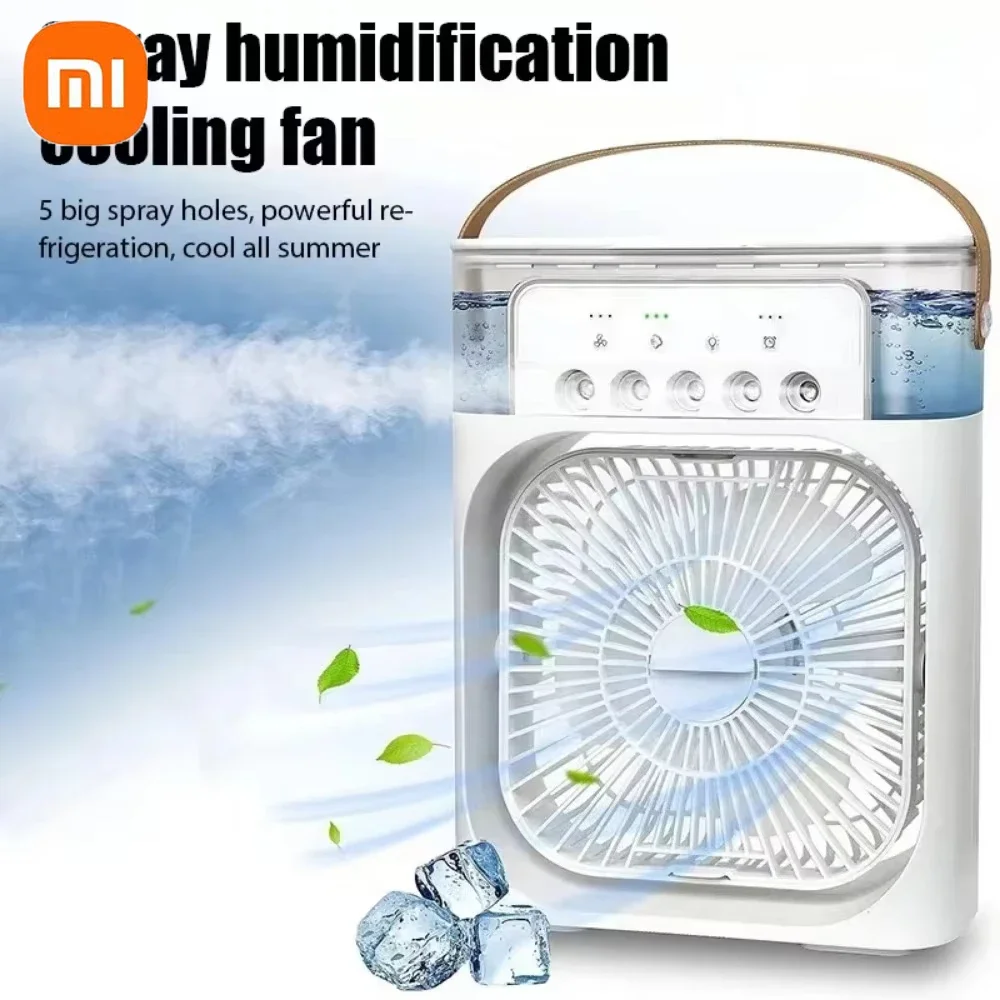 Xiaomi – Mini ventilateur Portable de refroidissement par brume d'eau, Rechargeable par USB, veilleuse LED, humidificateur d'air familial Trio